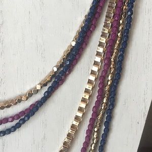 Vera Bradley long multi strand necklace